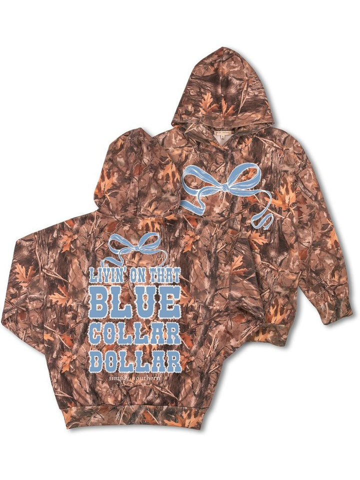 Livin on the Blue Collar Dollar Sweatshirt| Simply Southern