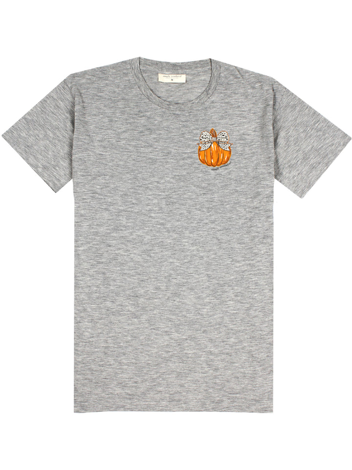 Bow Pumpkin Simply Southern T-shirt