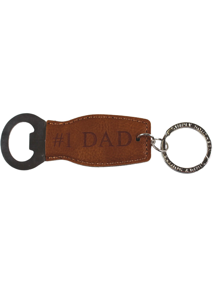 Leather Bottle Opener Keychain