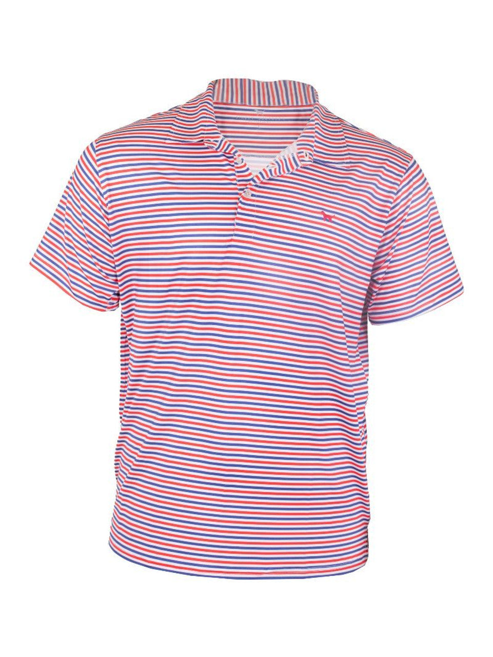 Simply Southern Men's Red Stripe Polo