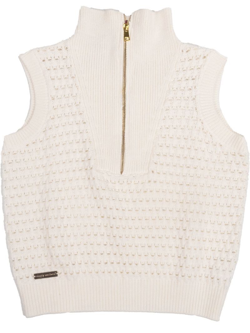 Simply Southern Ivory Sweater Vest