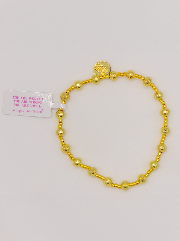 Simply Southern Gold Beaded Bracelets| PRL
