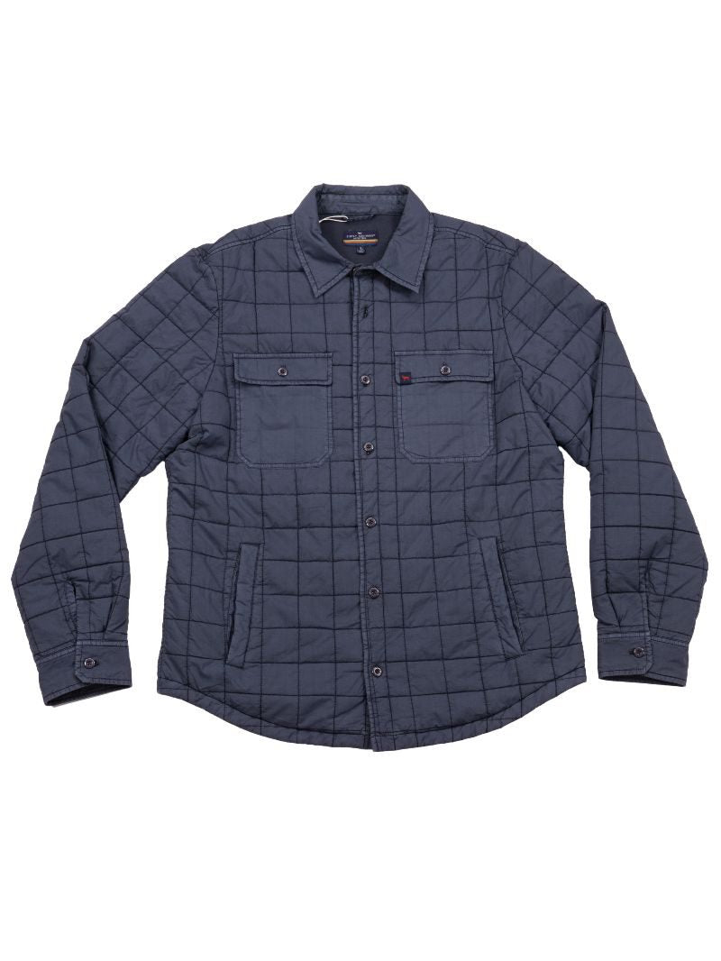 Simply Southern Men's Quilted Shacket| Navy