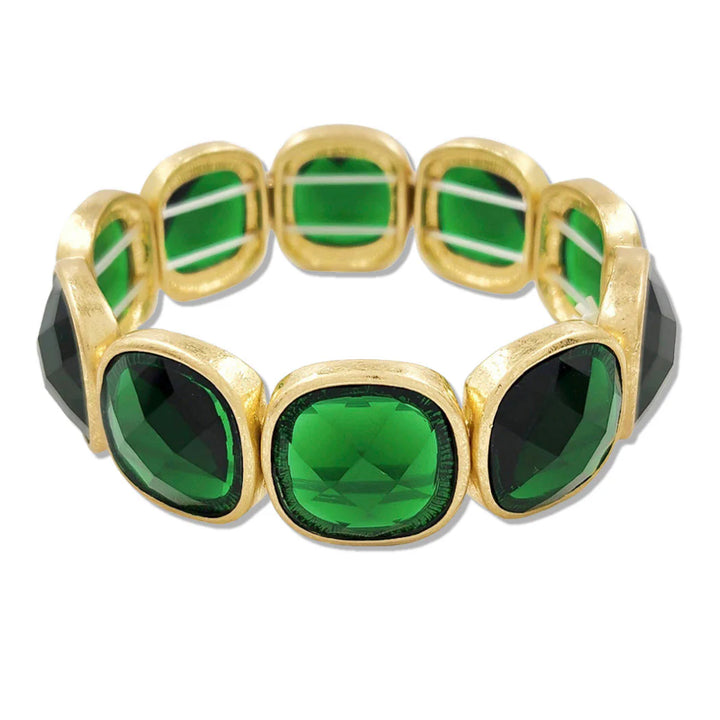Acrylic Stretch Bracelet | Green