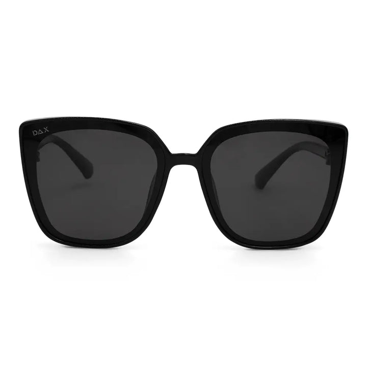 Lux - Women's Polarized Oversized Cat Eye Sunglasses | Black