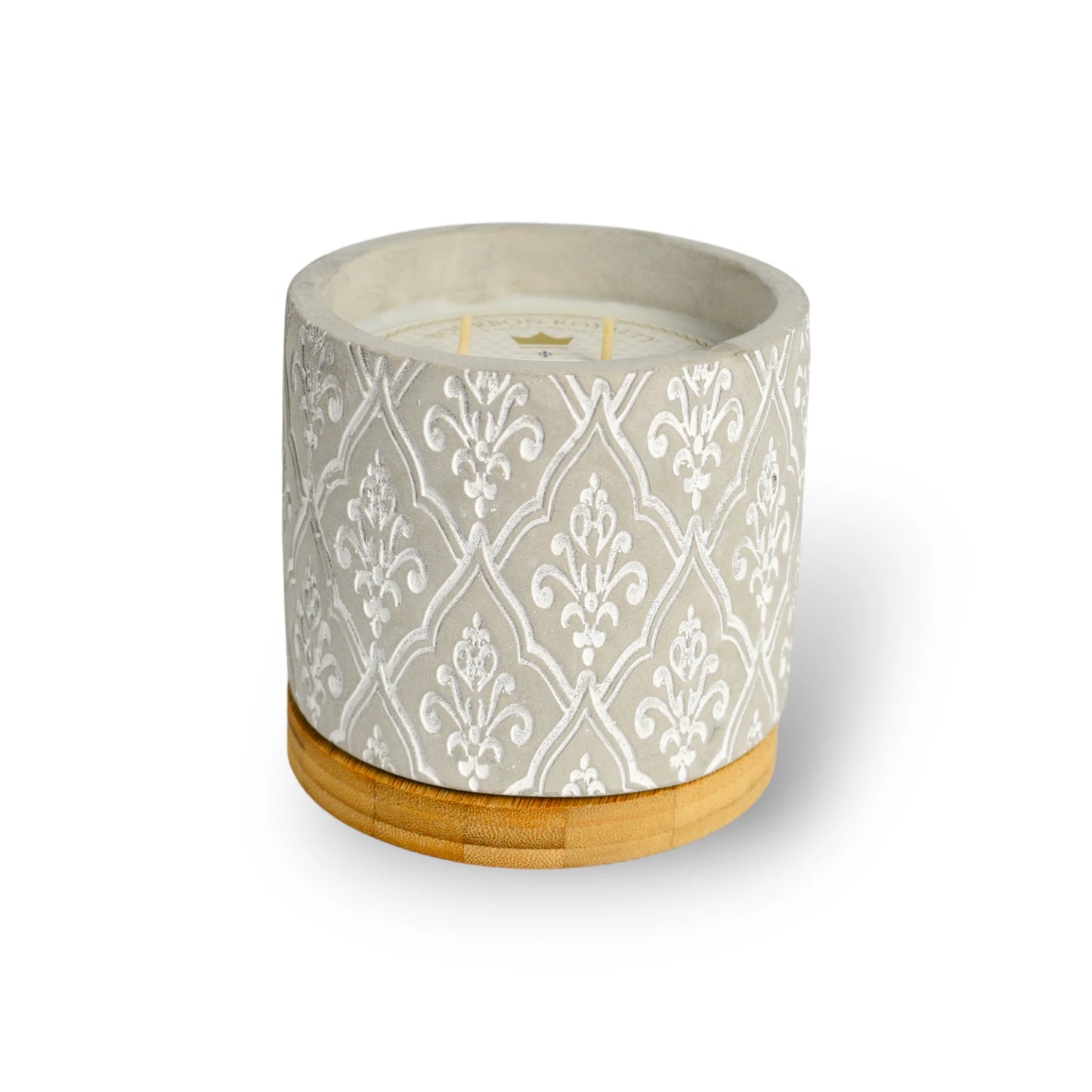 PARADISE 16 OZ DAMASK STONE CANDLE