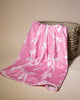 Hannah Bow Throw Blanket| Pink