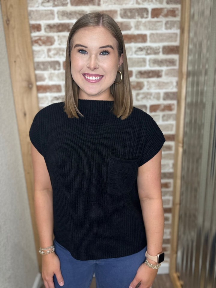 Maddie Mock Neck Sweater Top