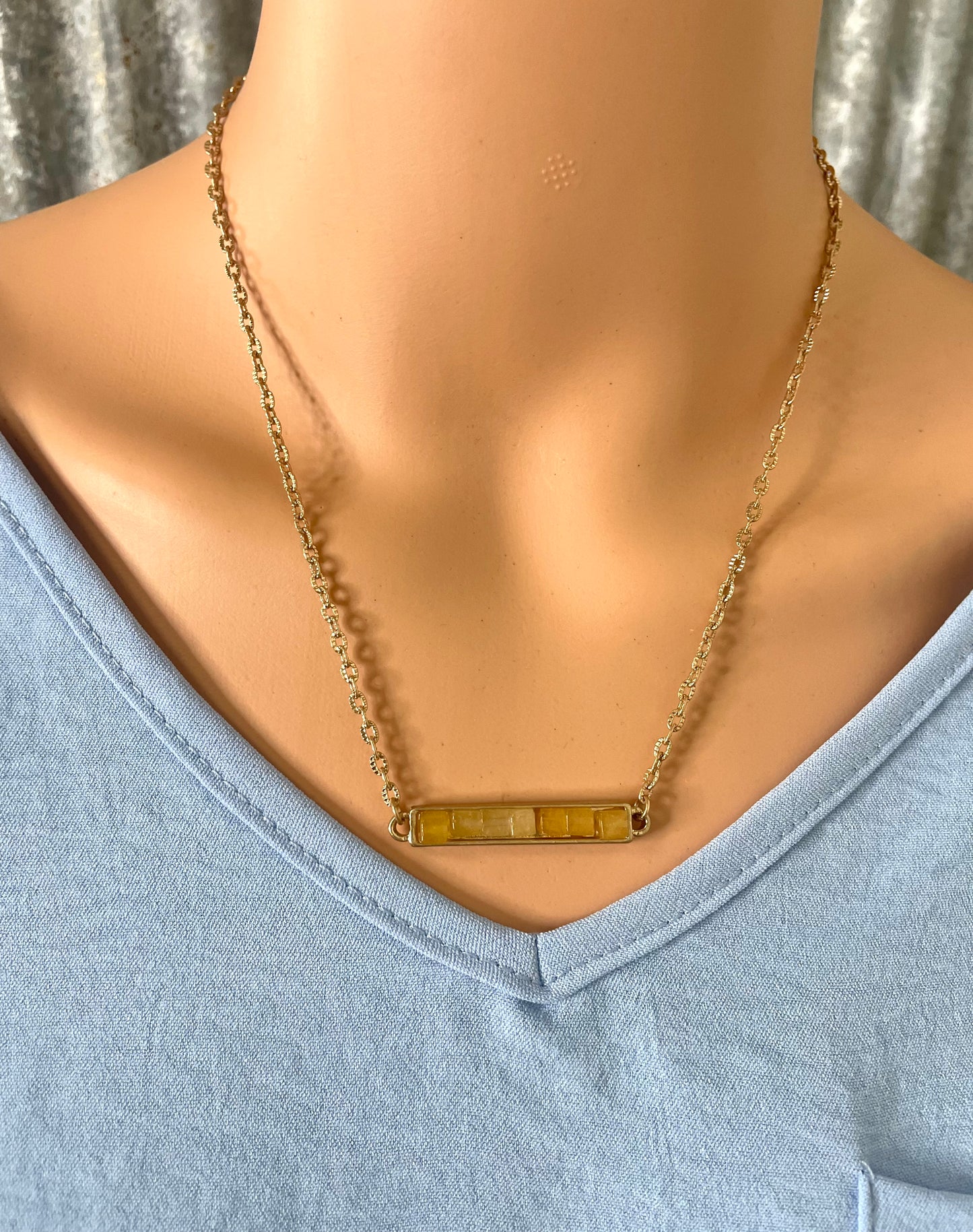 Reversible Stone Forgiven Necklace