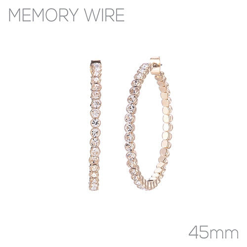 ROUND RHINESTONE HOOP