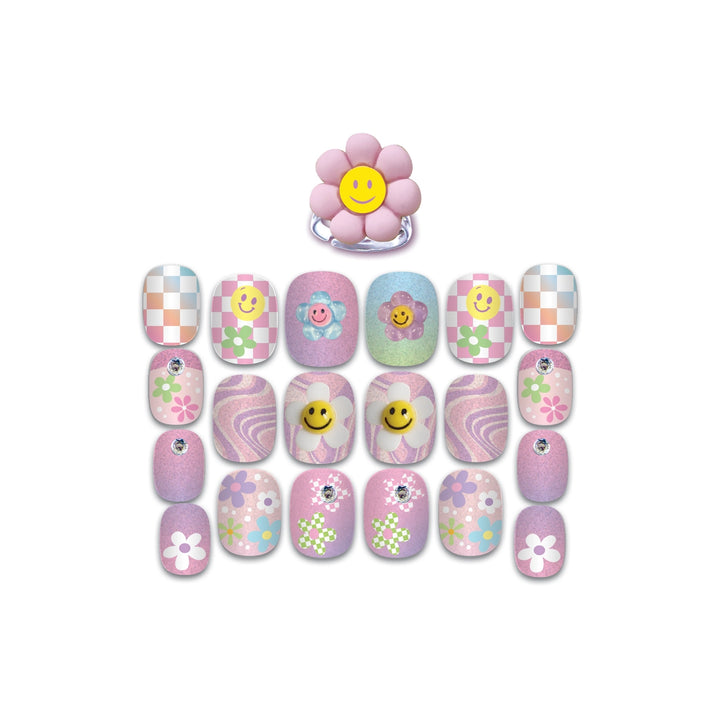 Groovy Flower Pop Nail Glitz