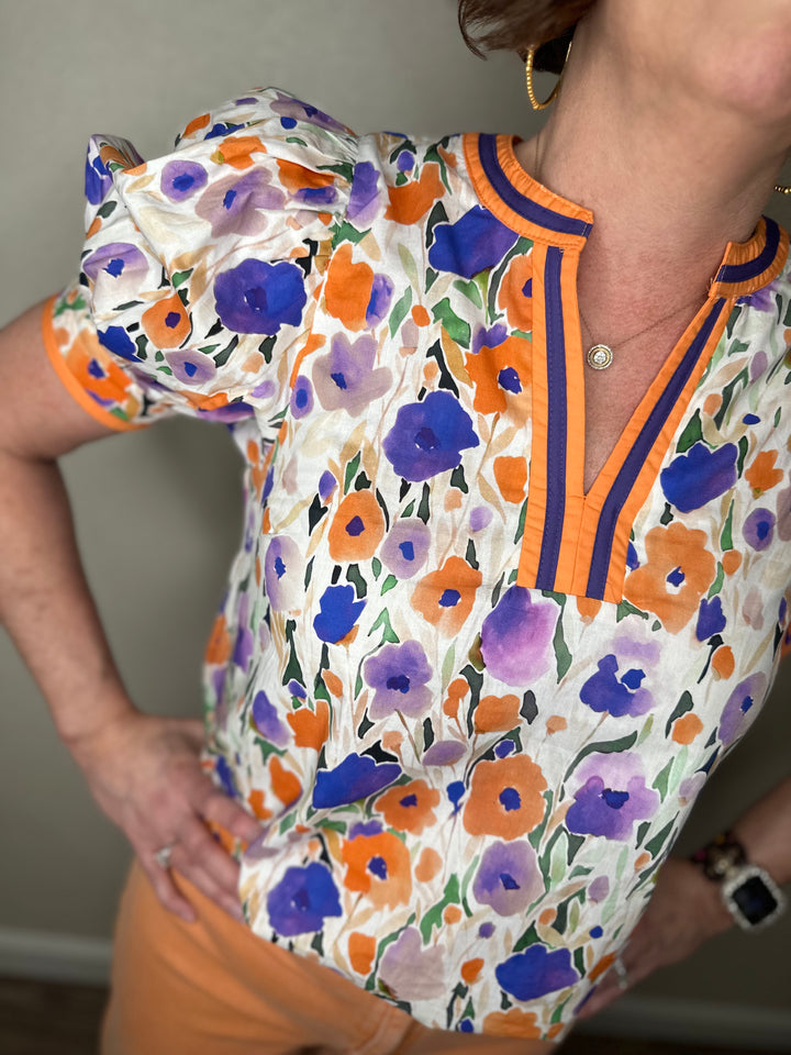 Garden Gathering Floral Top