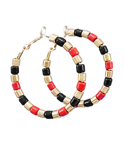 Kirby Red & Black Hoops