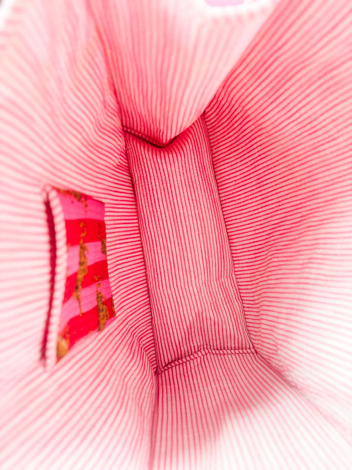 Tiger Lily | Large Quilted Tote Bag