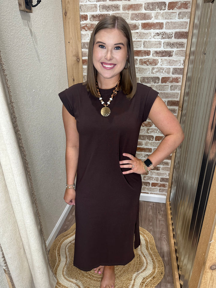 Kiara Round Neck Midi Dress