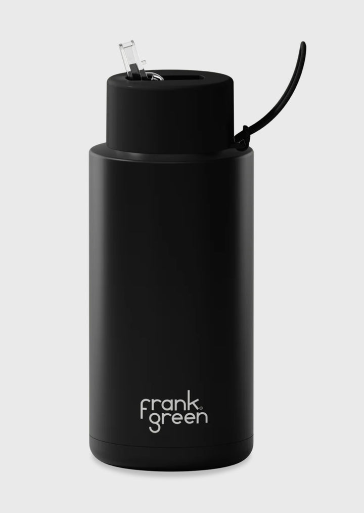Frank Green 34oz Ceramic Reusable Bottle with Flip Straw Lid