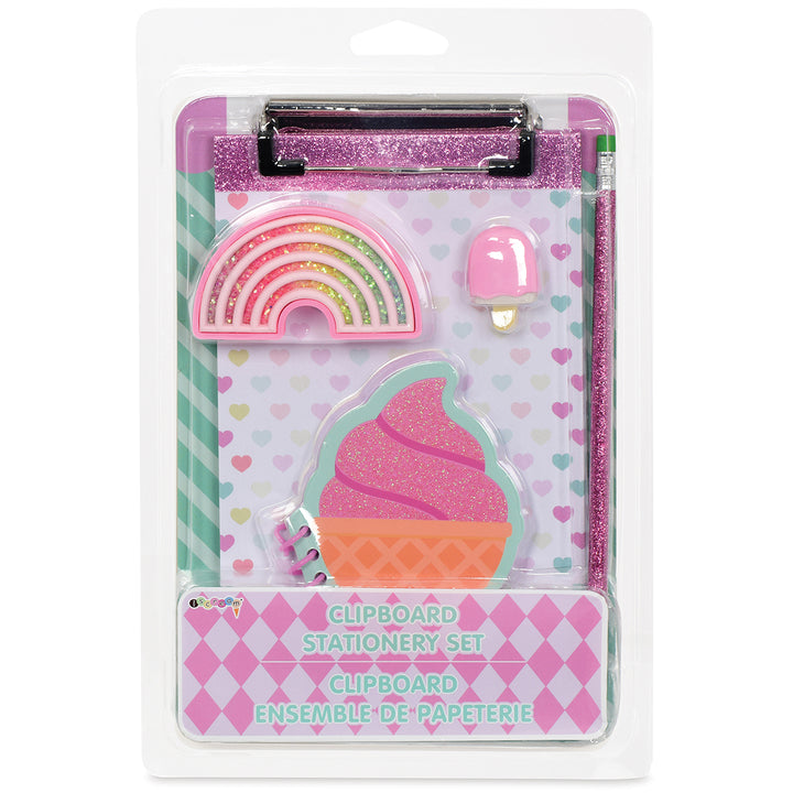 Ice Cream Clipboard Stationery Set