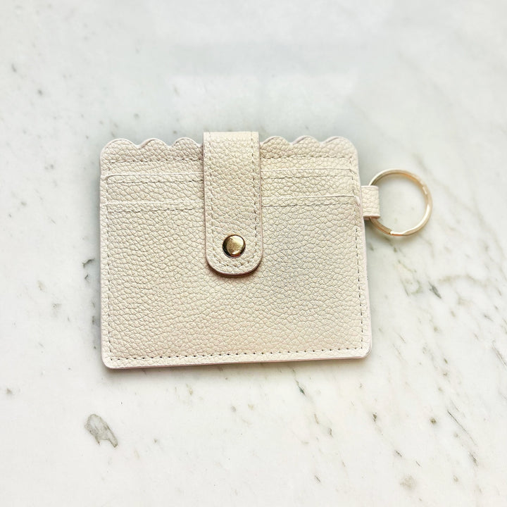 Wallets with Keyring-Cream
