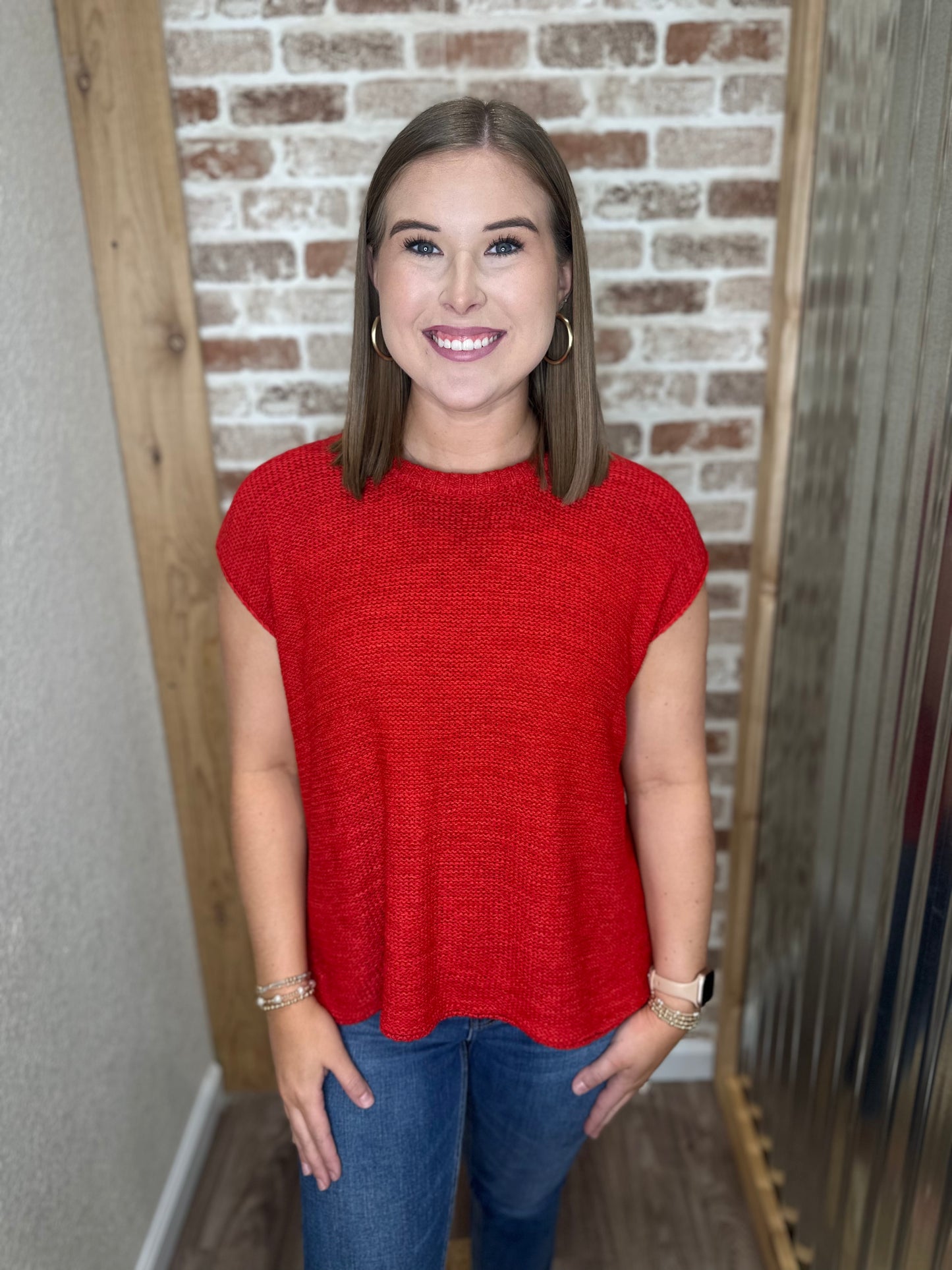 Lana Oversized Crew Neck Top