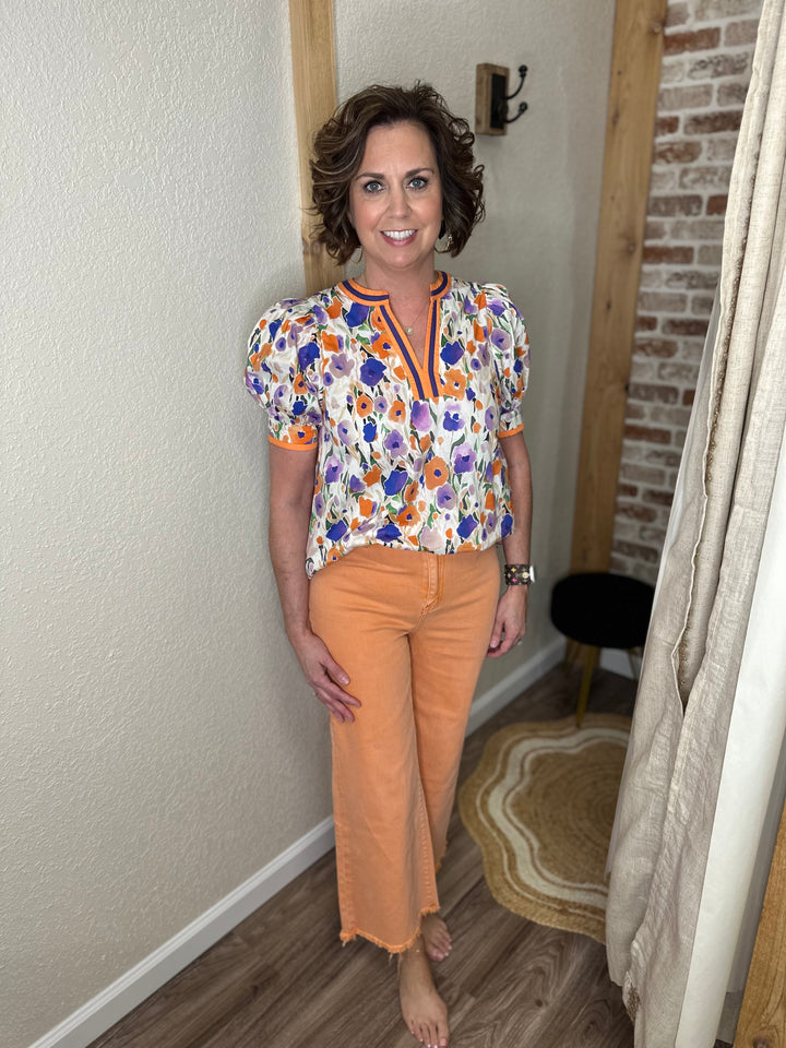 Garden Gathering Floral Top