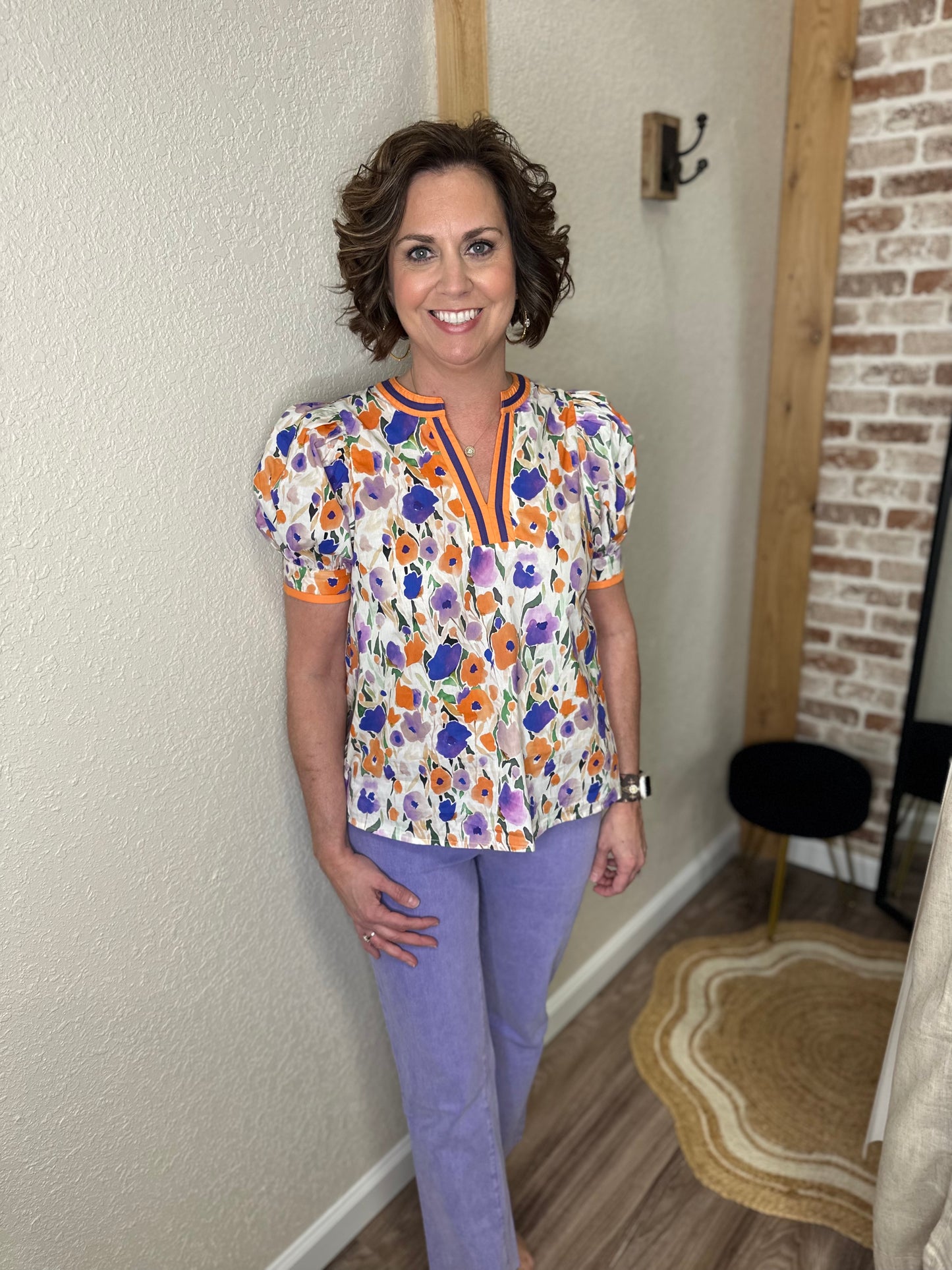 Garden Gathering Floral Top