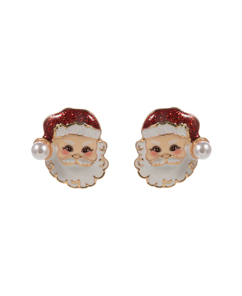 Santa Claus Post Earring - 0.85"