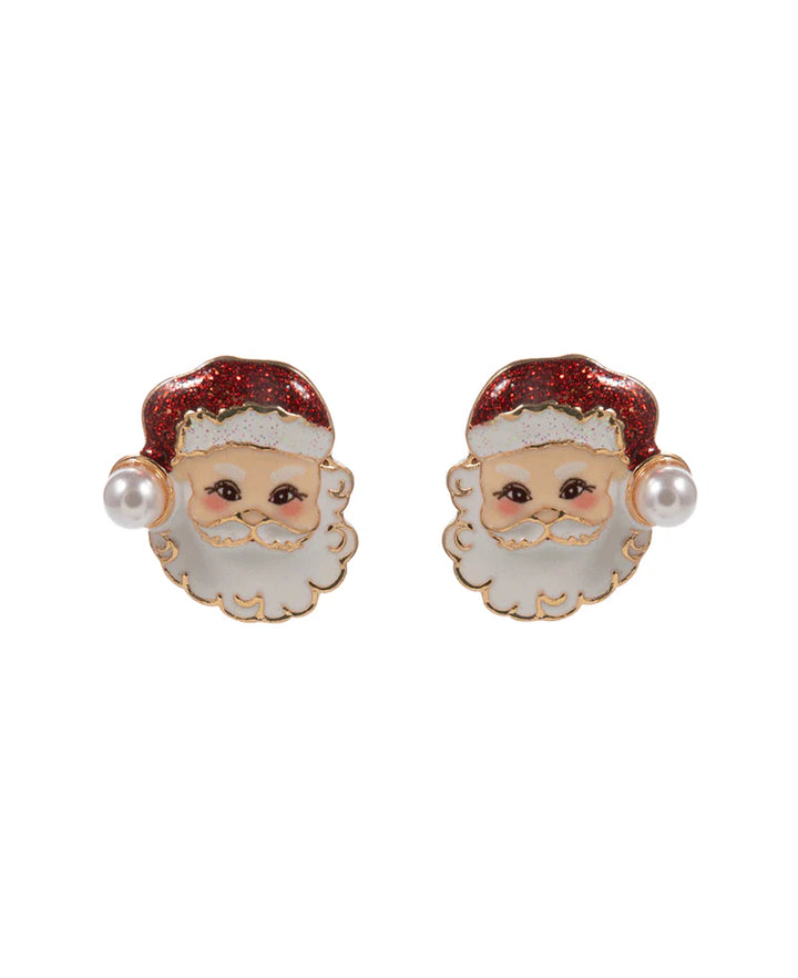 Santa Claus Post Earring - 0.85"