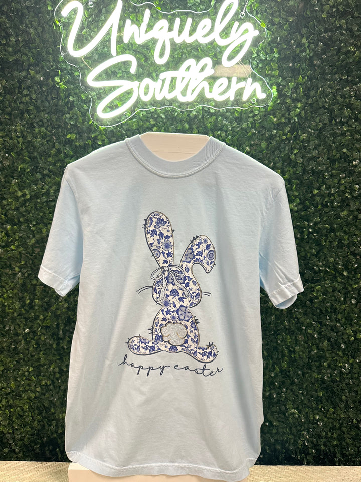 Happy Easter Chino Bunny Rabbit | Chambray