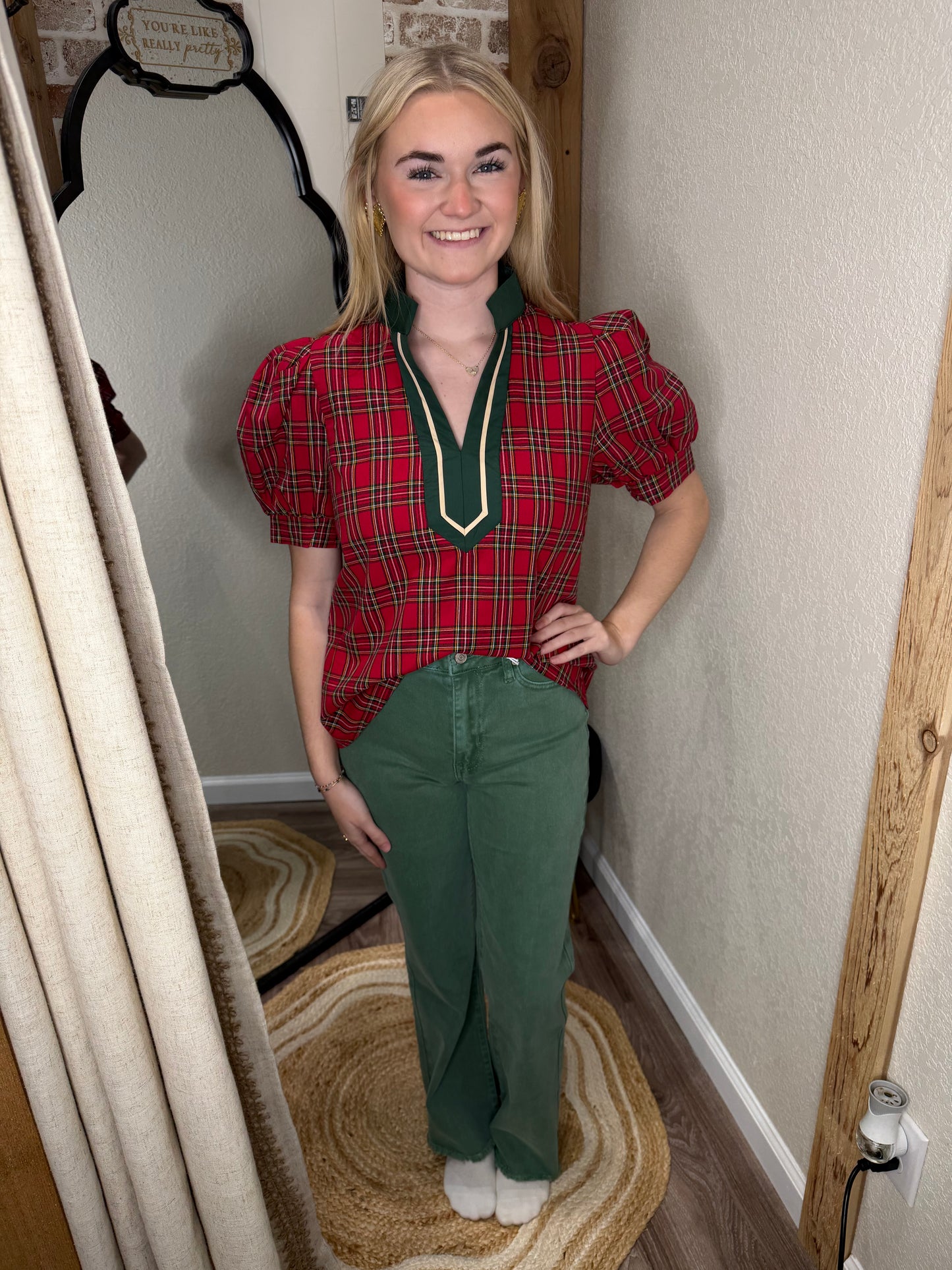 Olive| Layla Acid Washed Jeans