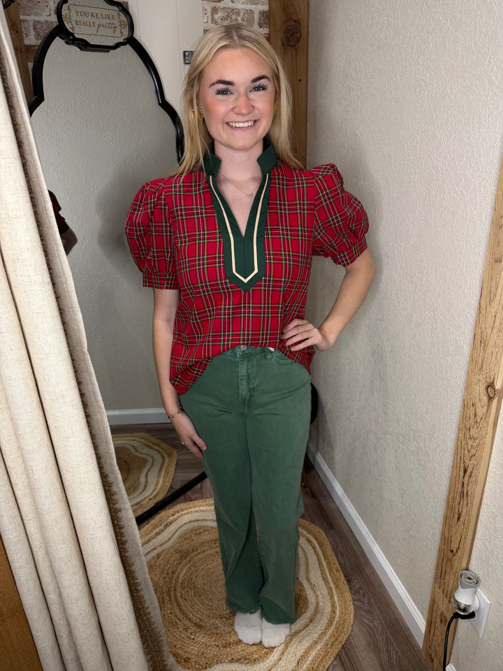 Olive| Layla Acid Washed Jeans