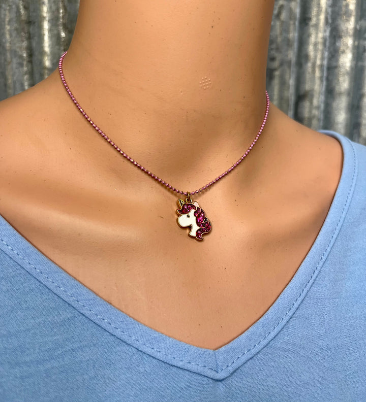 Girls Unicorn Necklace