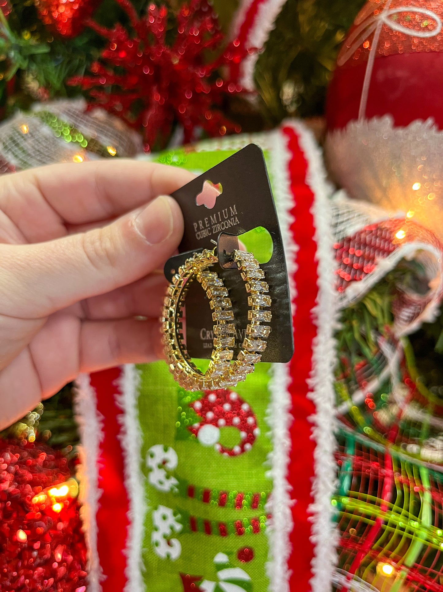 Gold Baguette Earrings