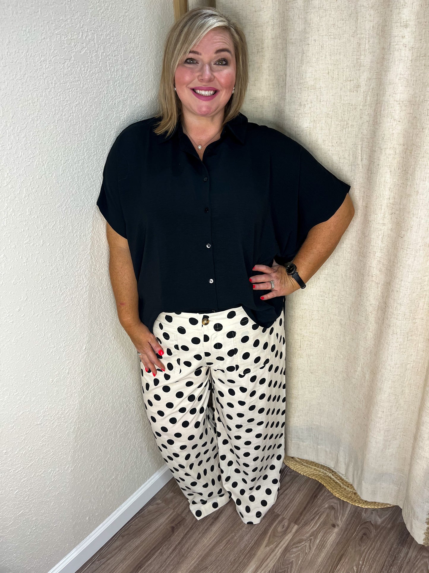 Curvy Classic Dot Pants