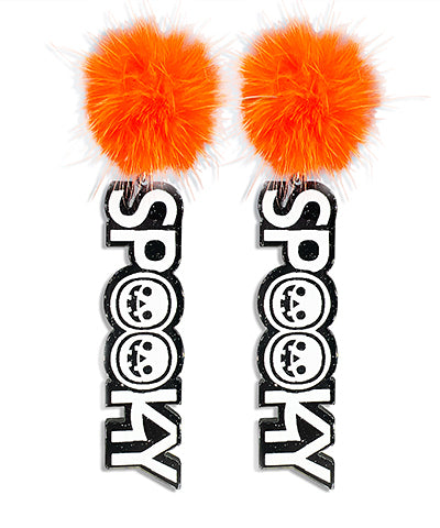POM POM Spooky Earrings