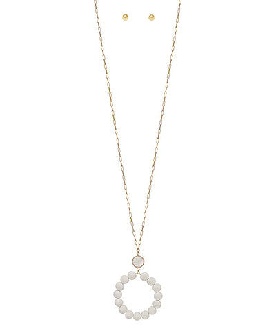 Clay Beads Circle Necklace