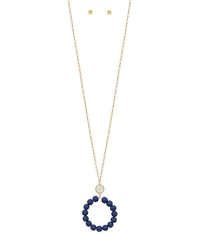 Clay Beads Circle Necklace