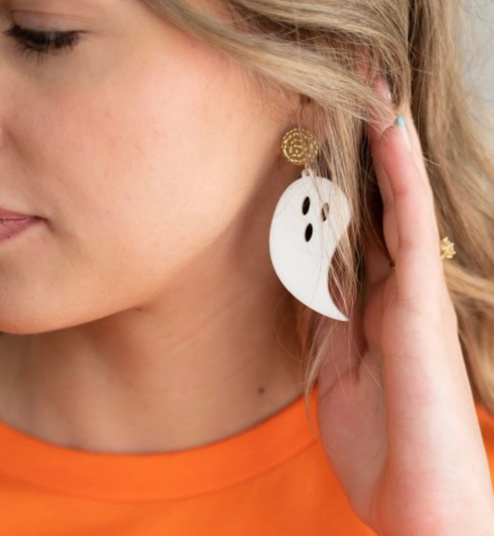 Ghost Acrylic Earrings