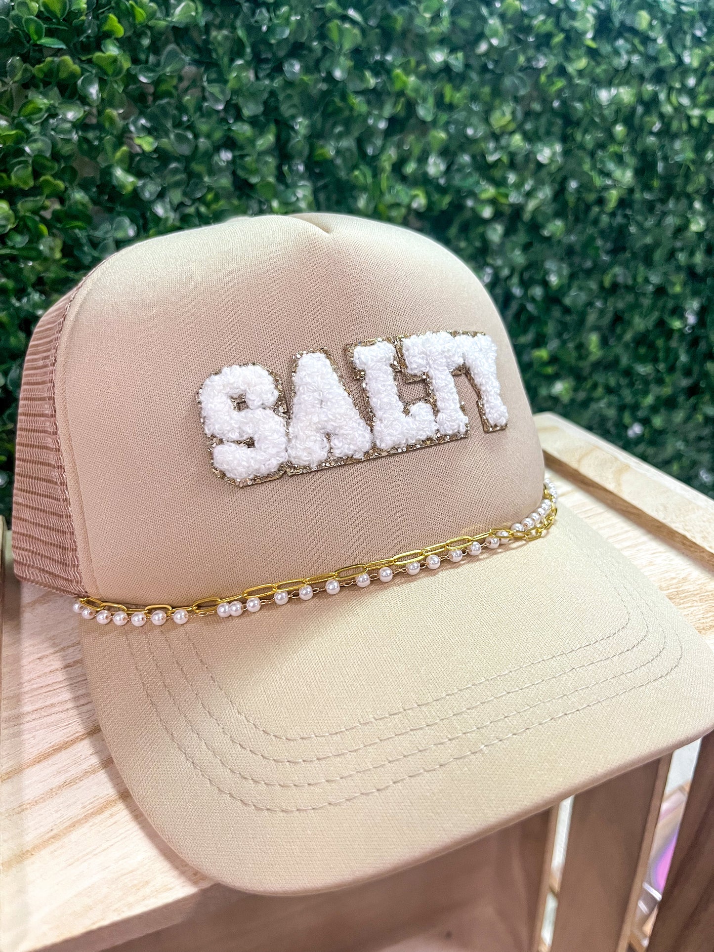 Salty Pearl & Chain Trucker Hat