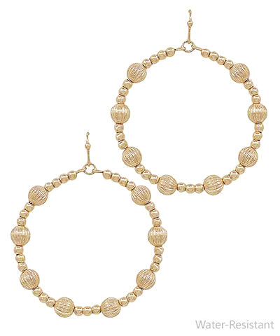 Ava Textured Circle Earrings