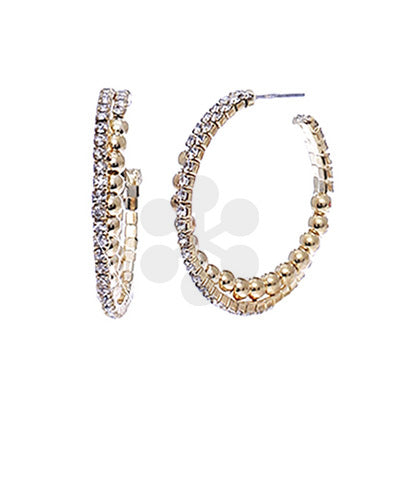 Remi Crystal Hoops