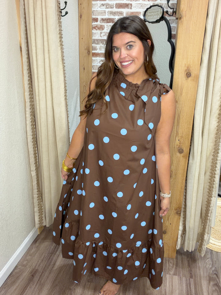 Dot your Calendar Maxi Dress