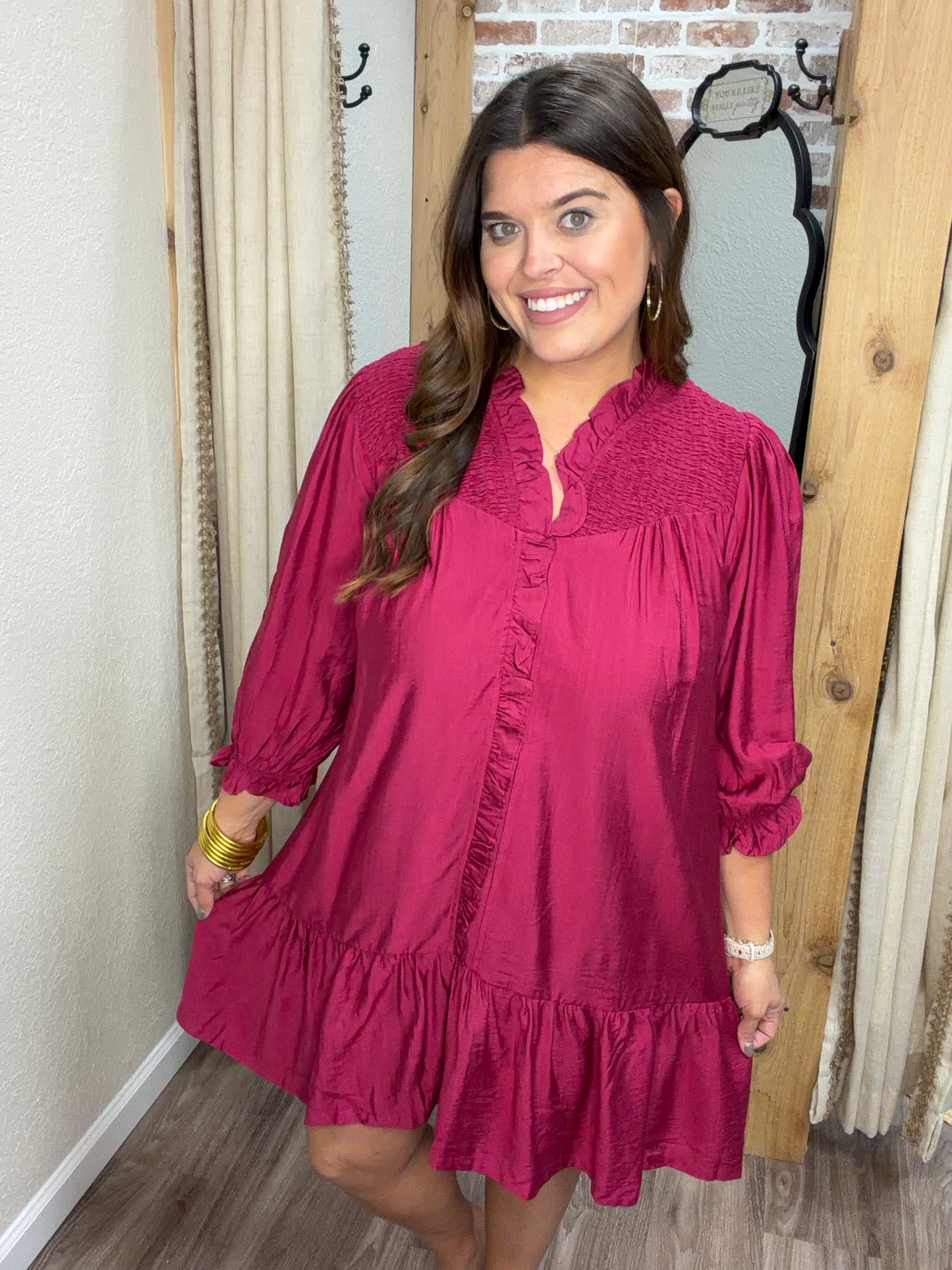 Lovely Little Moment Mulberry Dress