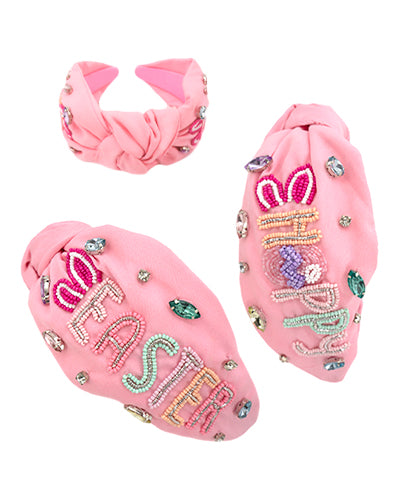 Happy Easter Beaded Headband