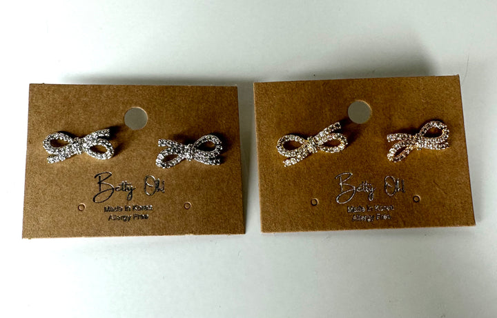 BOW STUD EARRING
