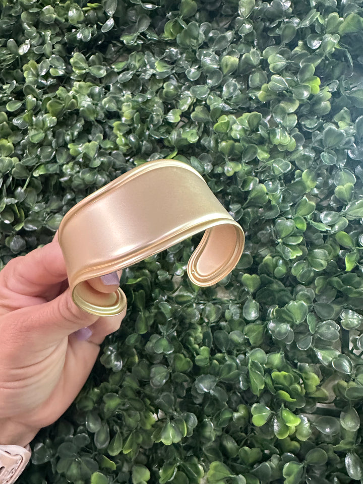 Matte Gold Cuff Bracelet
