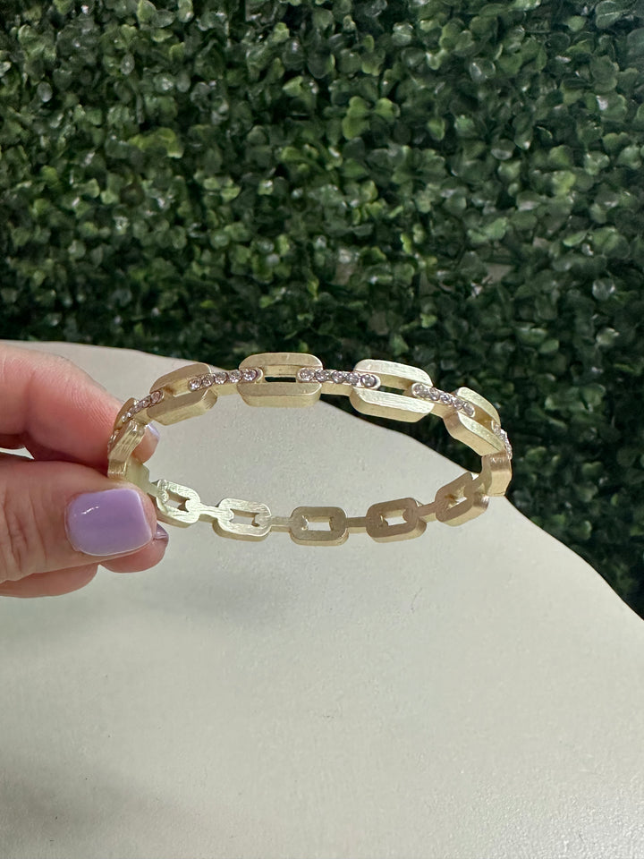 Diamond Chain Cuff Bracelet