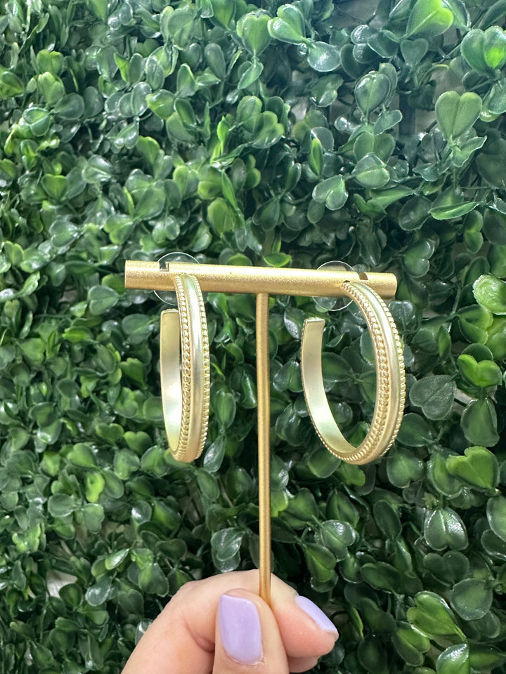 Matte Gold Earrings