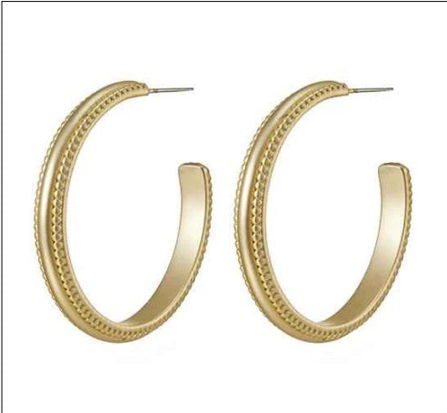 Matte Gold Earrings