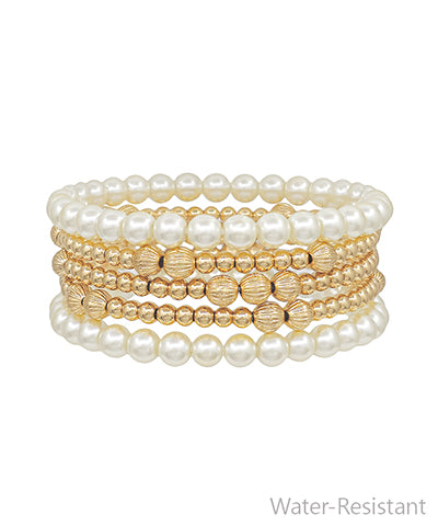 Charli Gold & Pearl Bracelets