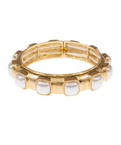 Miller Square Pearl Bracelet